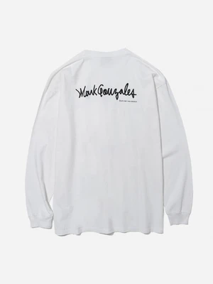 (LT03) LOGO LONG SLEEVE-WHITE