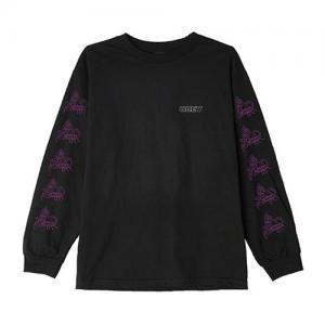 (164901809)SCORPION ROSE LS TEE-BLK