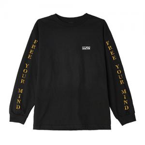 (164901793)FREE YOUR MIND LS TEE-BLK