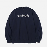 (CR05) M/G LOGO CREWNECK NAVY