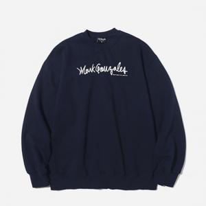 (CR05) M/G LOGO CREWNECK NAVY