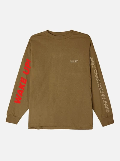 (164901812)FIGHT THOSE THAT CONTROL LS TEE-TAPENADE