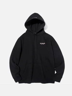 (HD10) M/G SMALL LOGO HOODIE-BLACK
