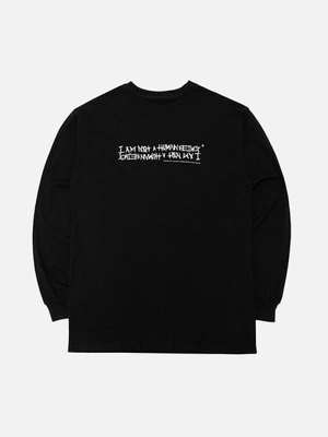 AUTOGRAPH LOGO LONG SLEEVE T SHIRTS - BLACK/WHITE