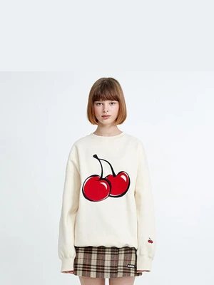 [재입고] BIG CHERRY SWEATSHIRT HA [IVORY]