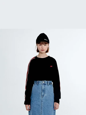 POINT CHERRY LONG SLEEVE HA [BLACK]