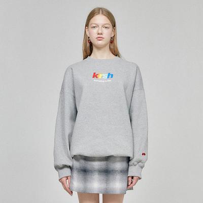 RAINBOW LOGO SWEATSHIRT HA [GRAY]