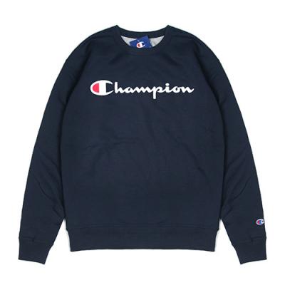 (GF88H) 파워블렌드 스크립트 프린트 맨투맨 NAVY