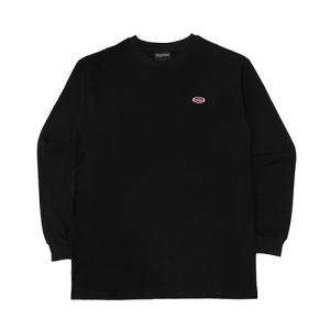 OVAL LONG SLEEVE T SHIRT-BLACK