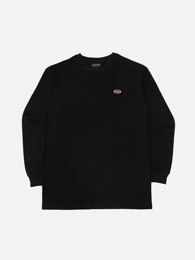 OVAL LONG SLEEVE T SHIRT-BLACK