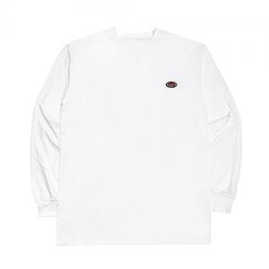 OVAL LONG SLEEVE T SHIRT-WHITE