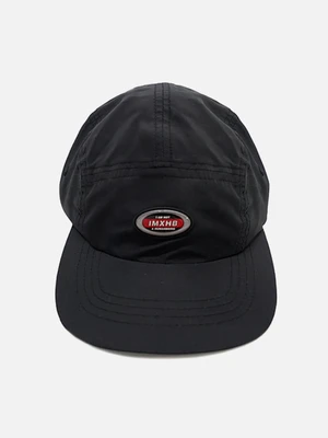 OVAL 5 PANEL HAT-BLACK