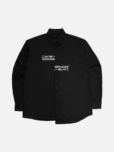 UNBALANCE SHIRTS - BLACK