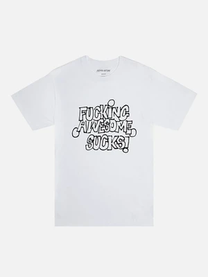 Fucking Awesome Sucks Tee-White