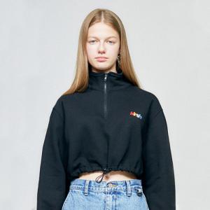 RAINBOW STRING ZIPUP T-SHIRT HA [BLACK]