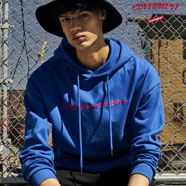 Funny Embroidery HOODIE_COBALT BLUE