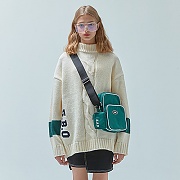 HALF NECK HEAVY KNIT-IVORY