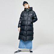 CIRCLE DOWN LONG PADDING HA [BLACK]