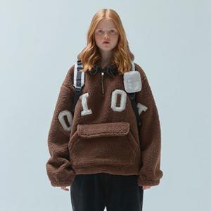 양털 BIG LOGO FAKE FUR ANORAK_brown
