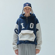 양털 BIG LOGO FAKE FUR ANORAK_navy