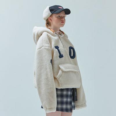 양털 BIG LOGO FAKE FUR ANORAK_ivory