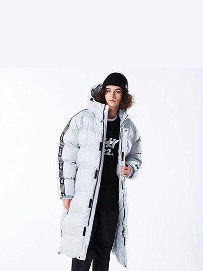NSTK LINE BENCH PARKA SILVER
