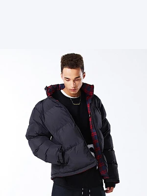 MAZE REVERSIBLE DOWN JACKET BLACK
