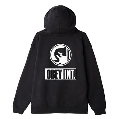 (111731856) OBEY INT. ICON HOOD FLEECE-BLK