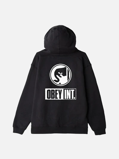 (111731856) OBEY INT. ICON HOOD FLEECE-BLK