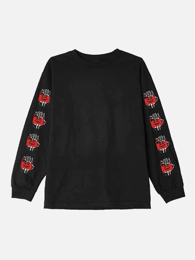 (164901864) FINAL EMBRACE LONG SLEEVE TEE-BLK