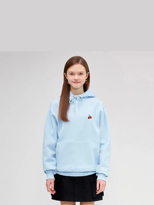 SMALL CHERRY HOODIE IS [BLUE]