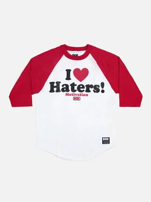 [DGK] HATERS TEE-RED/WHITE