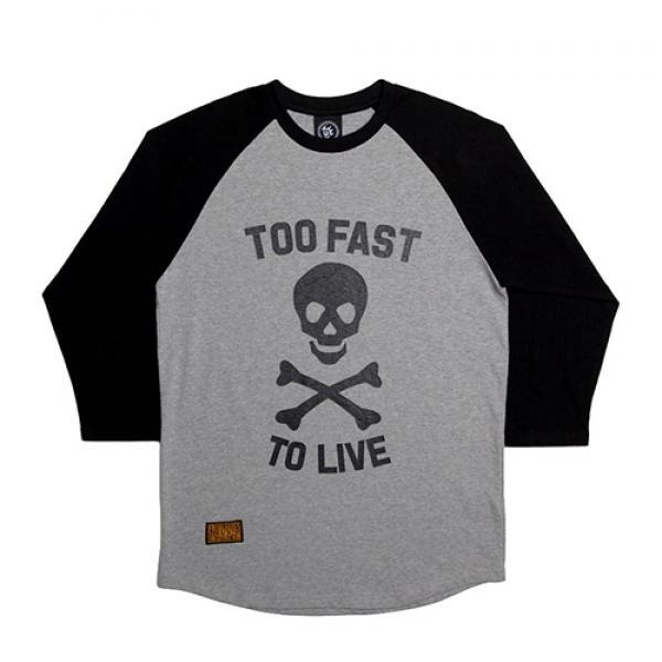 TOO FAST RAGLAN-GRAY