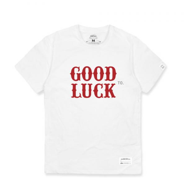 GOOD LUCK TEE-WHITE