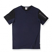 [LOMORT] LOMORT ZIP POCKET TEE-NAVY