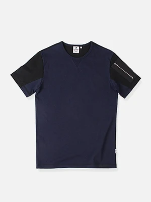 [LOMORT] LOMORT ZIP POCKET TEE-NAVY