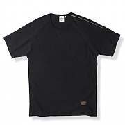 LOMORT RAGLAN TAPE ZIP TEE-BLACK