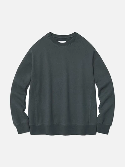 [ISVT21] DYED COLOR CREWNECK IS [DARK GREY]
