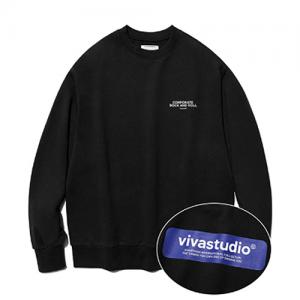 [ISVT22] BOX LOGO CREWNECK IS [BLACK]