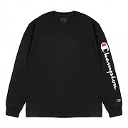 (GT78H) 팔로고 스크립트 클래식 긴팔티 BLACK