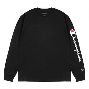 (GT78H) 팔로고 스크립트 클래식 긴팔티 BLACK