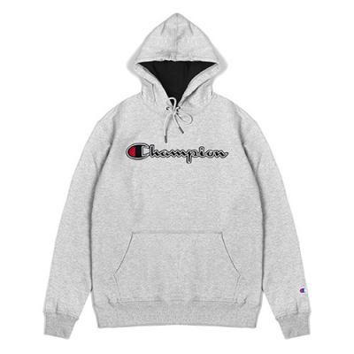 (GF89H) 파워블렌드 스크립트 자수 후드티 OXFORD GREY