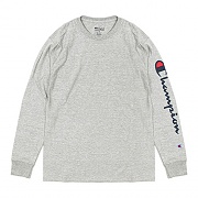 (GT78H) 팔로고 스크립트 클래식 긴팔티 OXFORD GREY