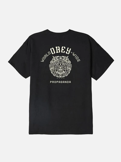 (163081890) OBEY GLOBAL LEGION TEE-BLK