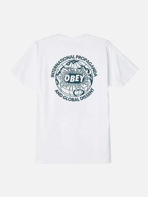 (163081902) OBEY GLOBAL DISSENT TEE-WHT