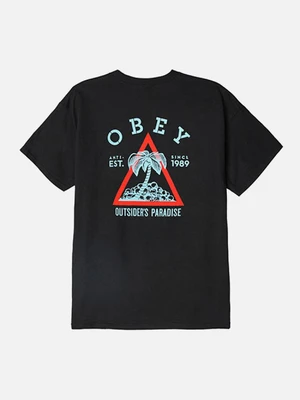 (163081923) OBEY OUTSIDER'S PARADISE TEE-BLK
