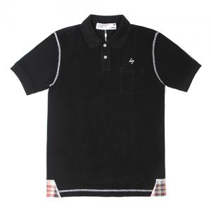 LIFUL POCKET POLO TEE-BLK