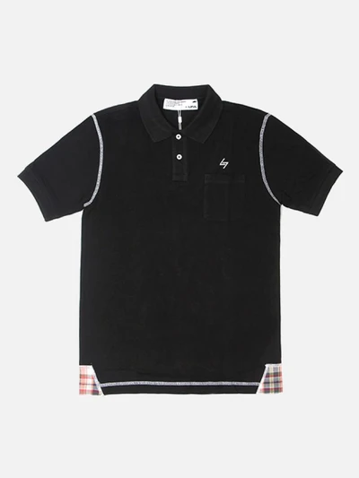 LIFUL POCKET POLO TEE-BLK