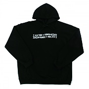 BASIC LOGO HOODIE-BLACK