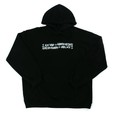 BASIC LOGO HOODIE-BLACK